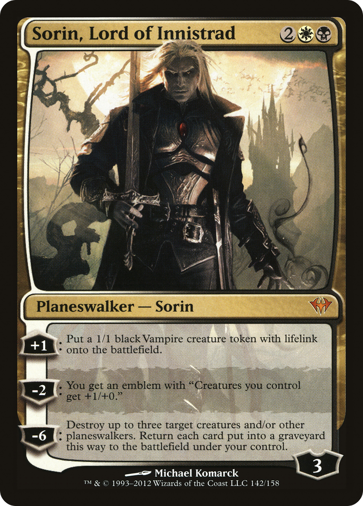 Sorin, Lord of Innistrad (DKA-142) [Dark Ascension] MTG Single Wizards of the Coast