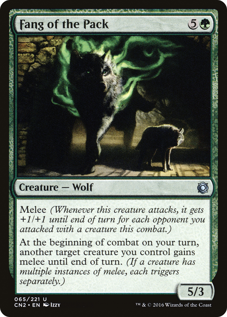 Fang of the Pack (CN2-065) [Conspiracy: Take the Crown] Foil MTG Single Wizards of the Coast