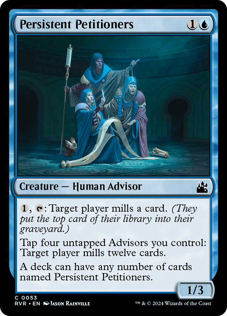 Persistent Petitioners (RVR-053) [Ravnica Remastered] Foil MTG Single Wizards of the Coast