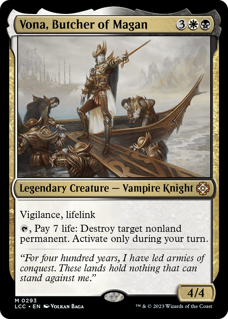 Vona, Butcher of Magan (LCC-293) [The Lost Caverns of Ixalan Commander] MTG Single Wizards of the Coast