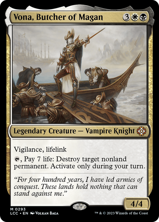 Vona, Butcher of Magan (LCC-293) [The Lost Caverns of Ixalan Commander] MTG Single Wizards of the Coast