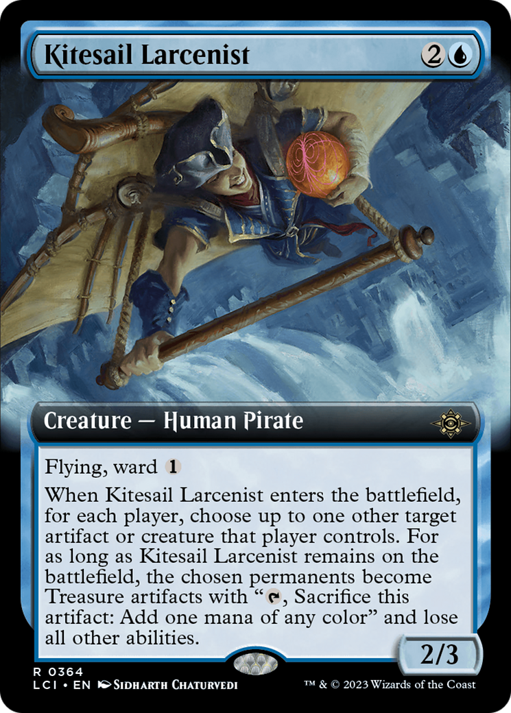 Kitesail Larcenist (LCI-364) [The Lost Caverns of Ixalan] (Extended Art) Foil MTG Single Wizards of the Coast