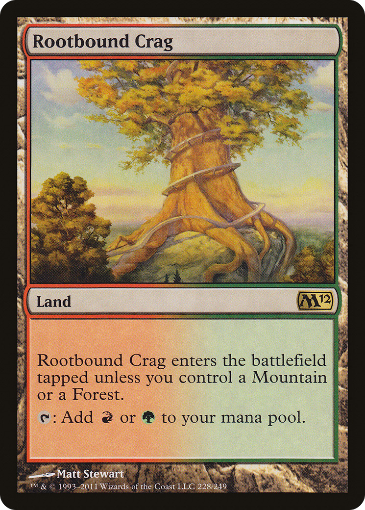 Rootbound Crag [Magic 2012] MTG Single Magic: The Gathering