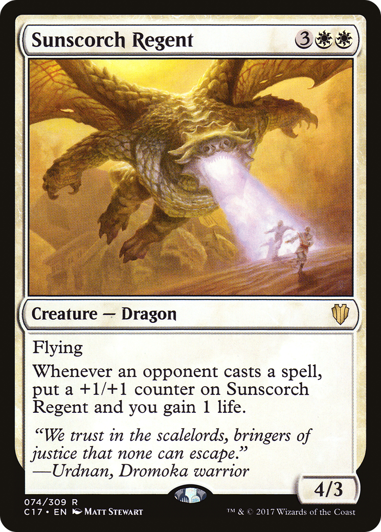 Sunscorch Regent (C17-074) [Commander 2017] MTG Single Wizards of the Coast