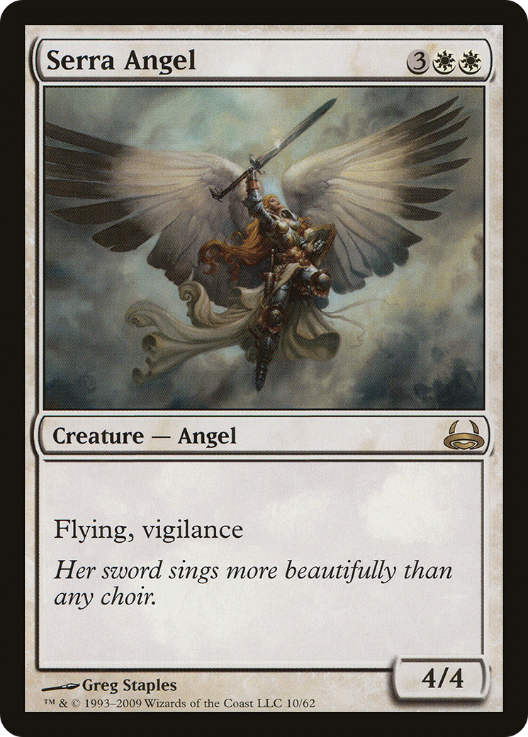 Serra Angel (DDC-010) [Misc] Duel Decks: Divine vs. Demonic MTG Single Wizards of the Coast