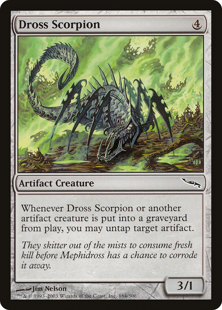 Dross Scorpion [Mirrodin] MTG Single Magic: The Gathering
