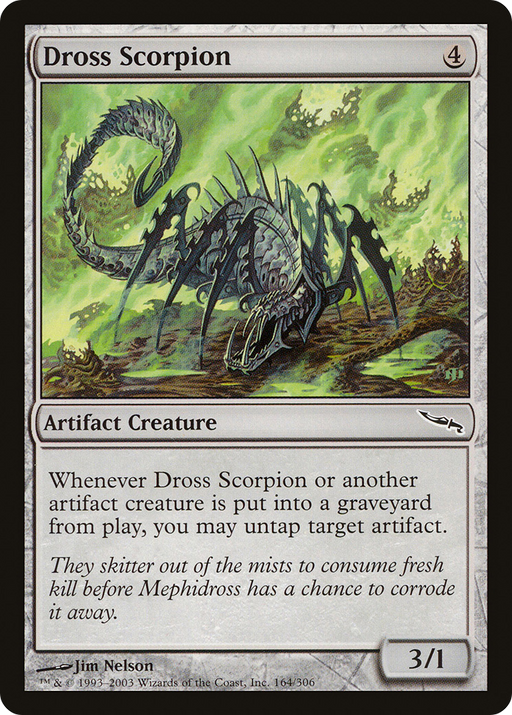 Dross Scorpion (MRD-164) [Mirrodin] MTG Single Wizards of the Coast