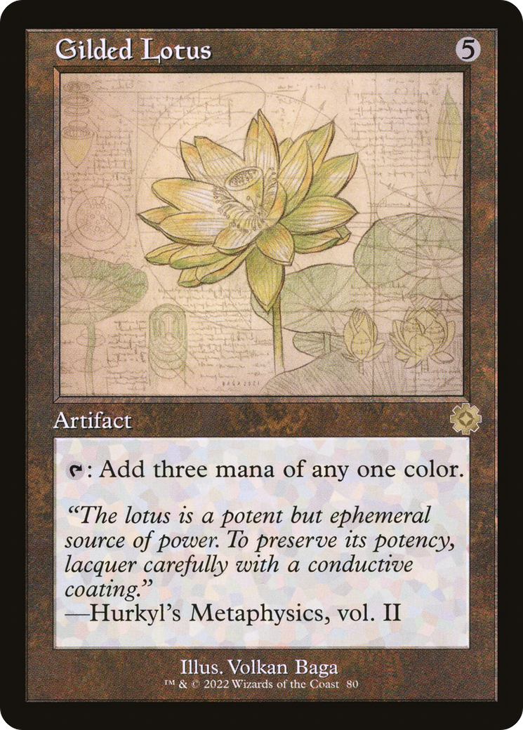 Gilded Lotus (Schematic) (BRR-080) [The Brothers' War Retro Artifacts] Foil MTG Single Wizards of the Coast