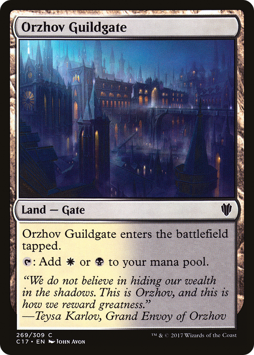 Orzhov Guildgate (C17-269) [Commander 2017] MTG Single Wizards of the Coast