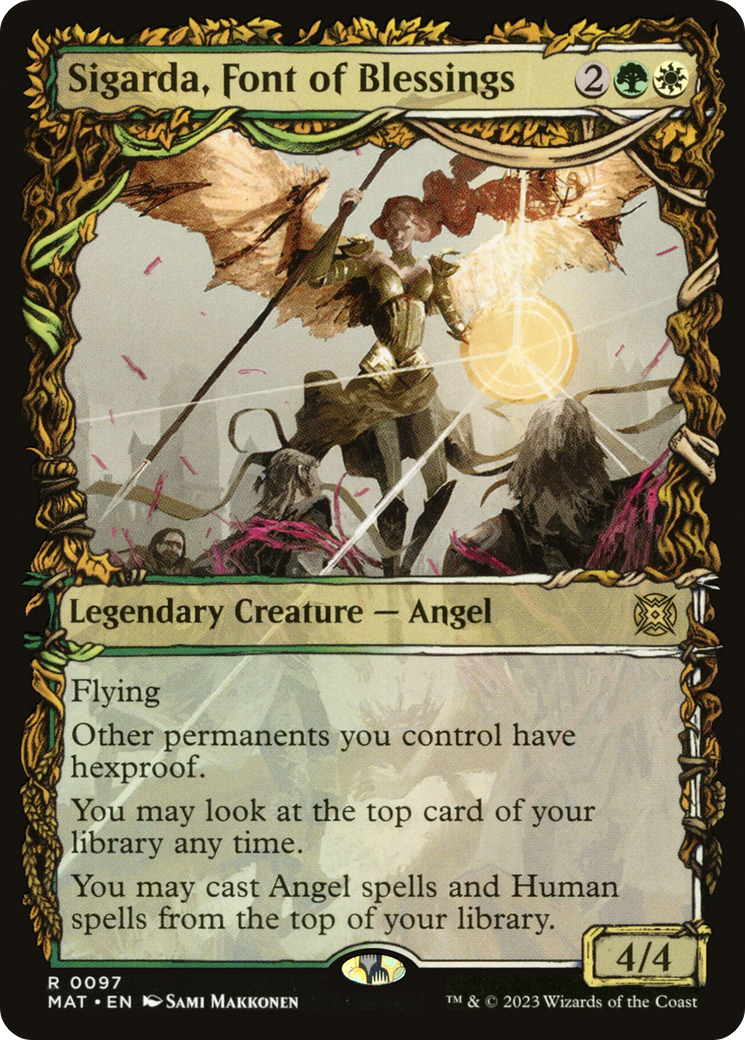 Sigarda, Font of Blessings (MAT-097) [March of the Machine: The Aftermath] (Showcase) MTG Single Wizards of the Coast