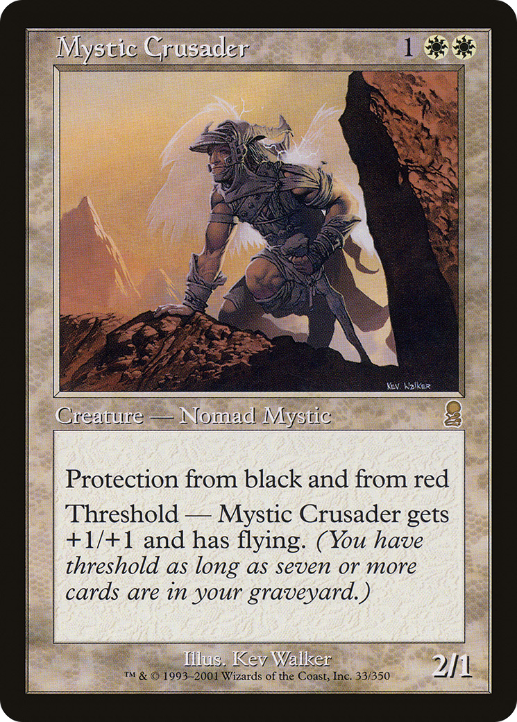 Mystic Crusader (ODY-033) [Odyssey] Foil MTG Single Wizards of the Coast