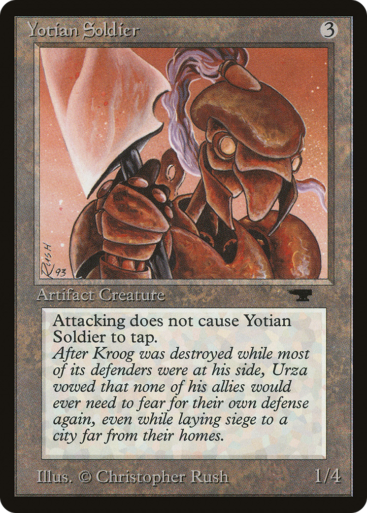 Yotian Soldier (ATQ-) [Oldschool] Antiquities MTG Single Wizards of the Coast