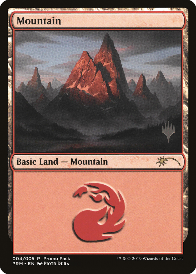 Mountain (PPM20-004) [M20 Promo Packs] Foil MTG Single Wizards of the Coast