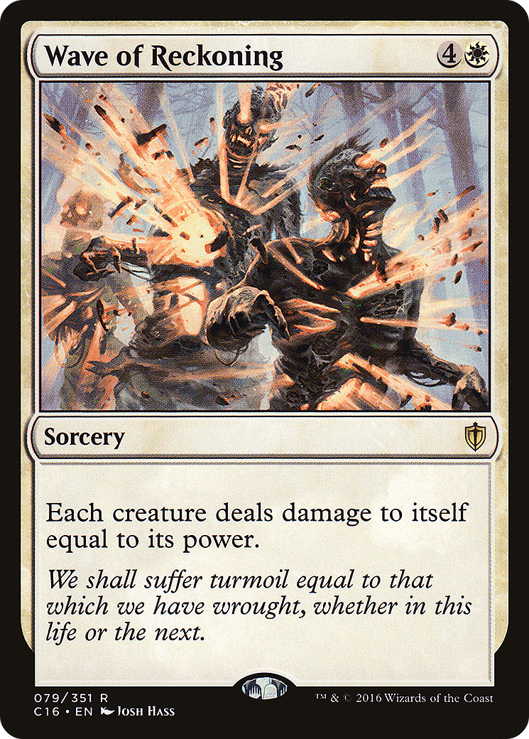Wave of Reckoning (C16-079) [Commander 2016] MTG Single Wizards of the Coast