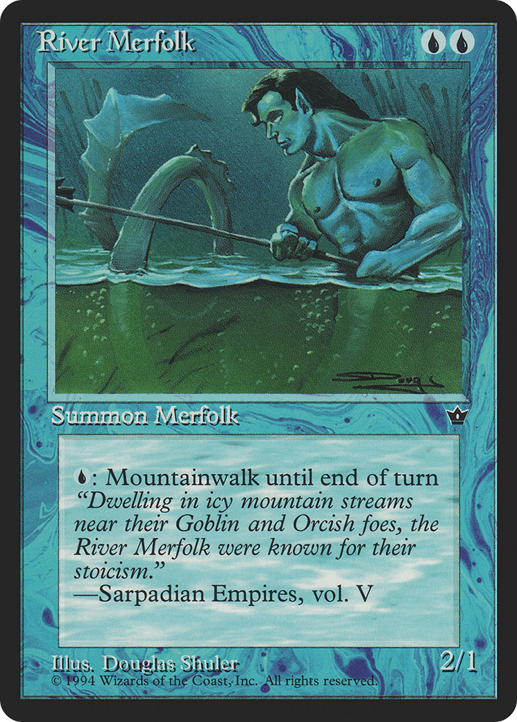 River Merfolk (FEM-) [Fallen Empires] MTG Single Wizards of the Coast