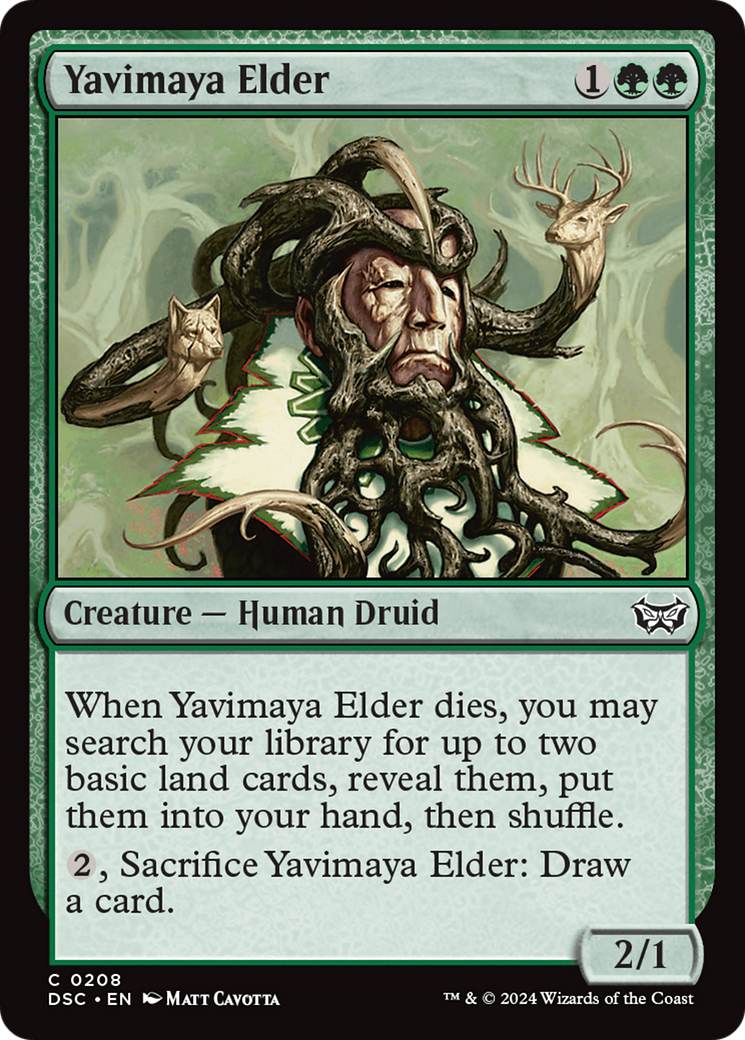 Yavimaya Elder (DSC-208) [Duskmourn: House of Horror Commander] MTG Single Wizards of the Coast