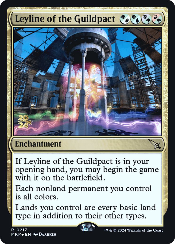 Leyline of the Guildpact (PRE-217) [Murders at Karlov Manor Promos] Foil MTG Single Wizards of the Coast