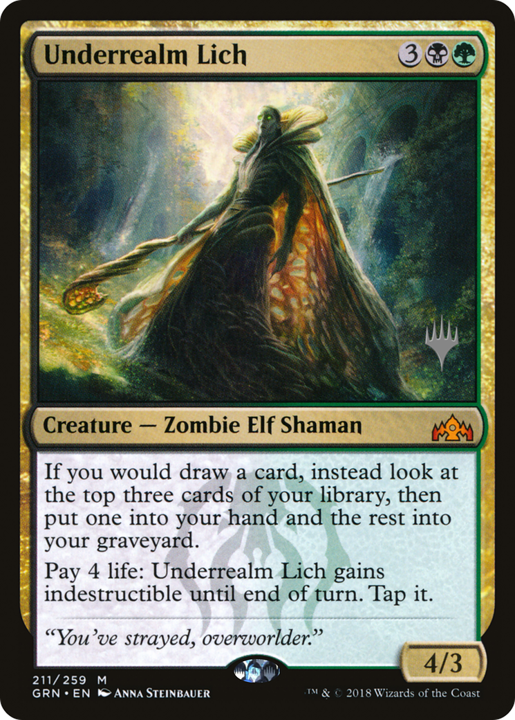 Underrealm Lich (PPZNR-211) [Guilds of Ravnica Promos] MTG Single Wizards of the Coast