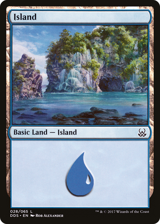 Island (028) (DDS-028) [Misc] Duel Decks: Mind vs. Might MTG Single Wizards of the Coast