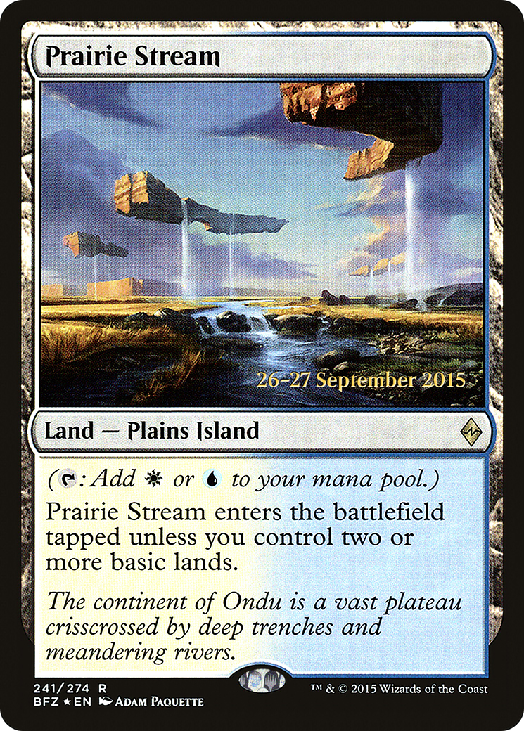 Prairie Stream (PRE-241) [Battle for Zendikar Promos] Foil MTG Single Wizards of the Coast