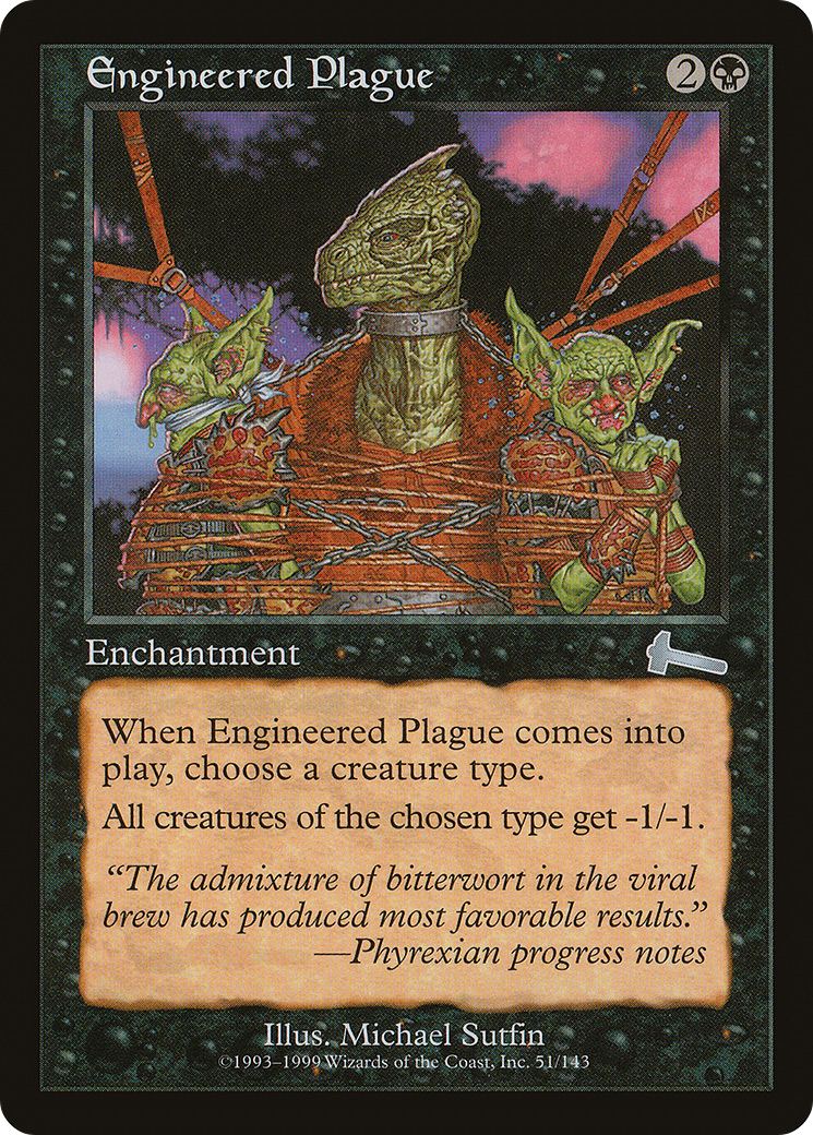 Engineered Plague (ULG-051) [Urza's Legacy] Foil MTG Single Wizards of the Coast