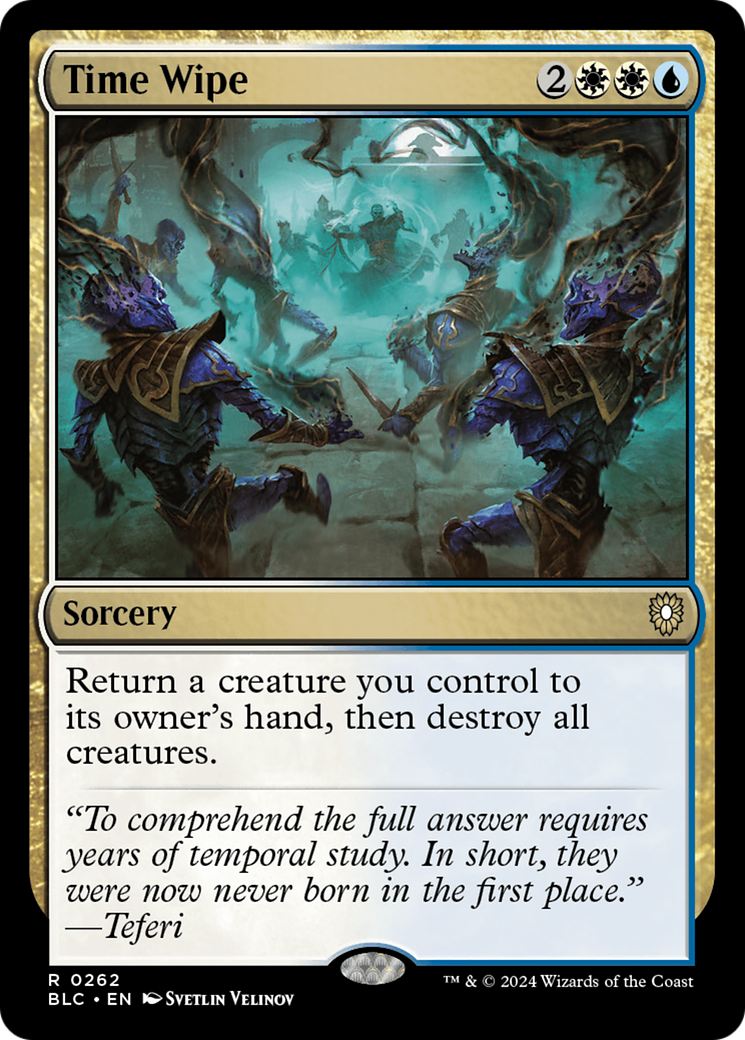 Time Wipe (BLC-262) [Bloomburrow Commander] MTG Single Wizards of the Coast