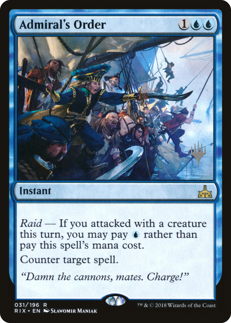 Admiral's Order (PPM20-031) [Rivals of Ixalan Promos] Foil MTG Single Wizards of the Coast