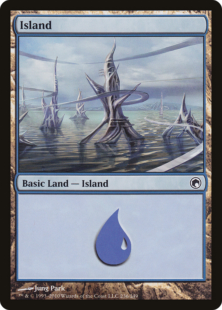 Island (SOM-236) [Scars of Mirrodin] Foil MTG Single Wizards of the Coast