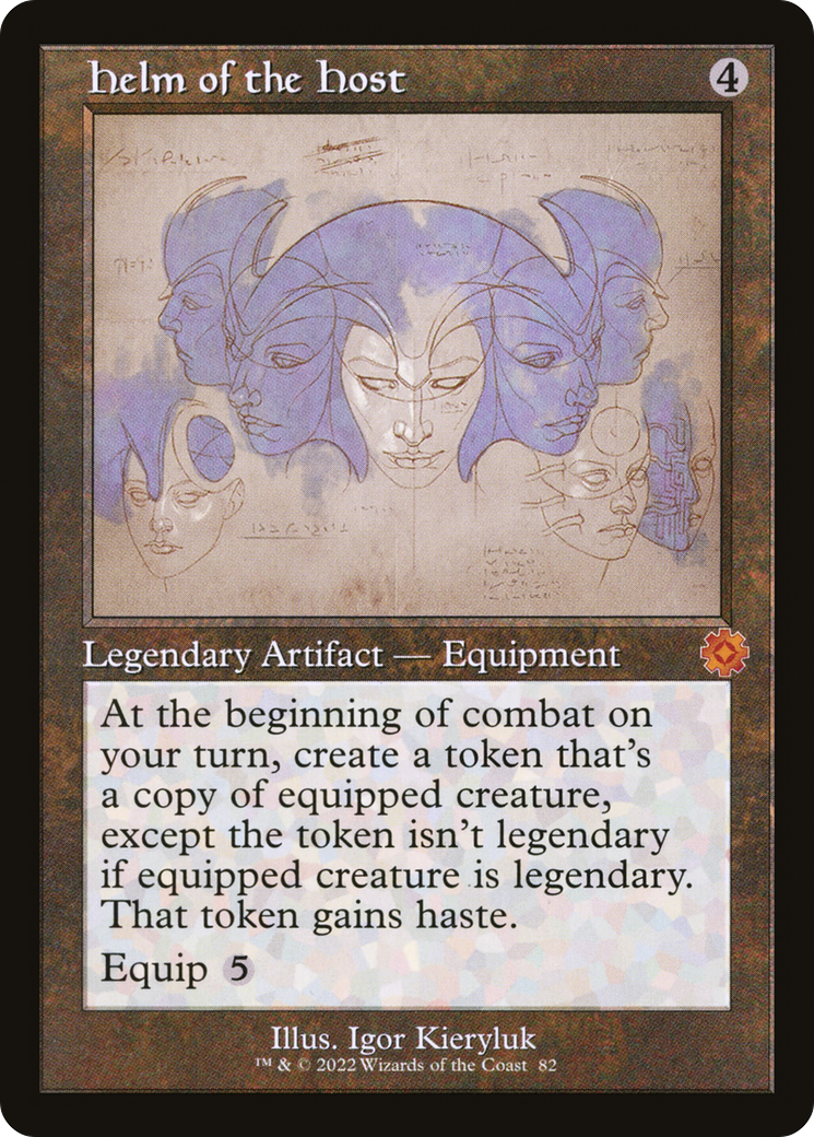 Helm of the Host (Schematic) (BRR-082) [The Brothers' War Retro Artifacts] MTG Single Wizards of the Coast