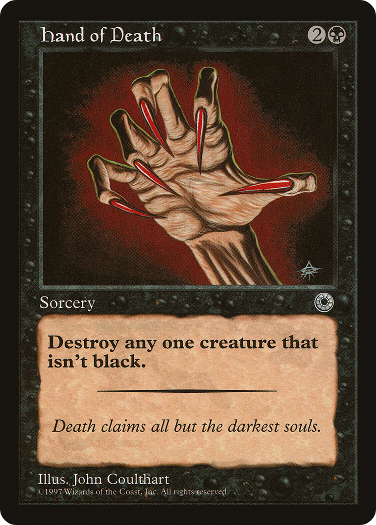 Hand of Death (POR-096) [Misc] Portal MTG Single Wizards of the Coast