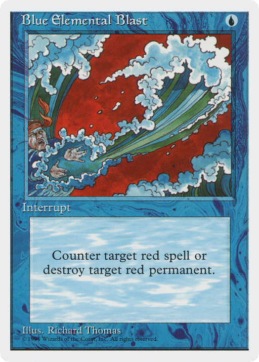 Blue Elemental Blast (MEDIA-) [Misc] Media and Collaboration Promos MTG Single Wizards of the Coast