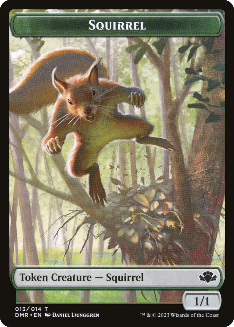 Squirrel (TDMR-013) [Tokens] Dominaria Remastered Tokens Foil MTG Single Wizards of the Coast