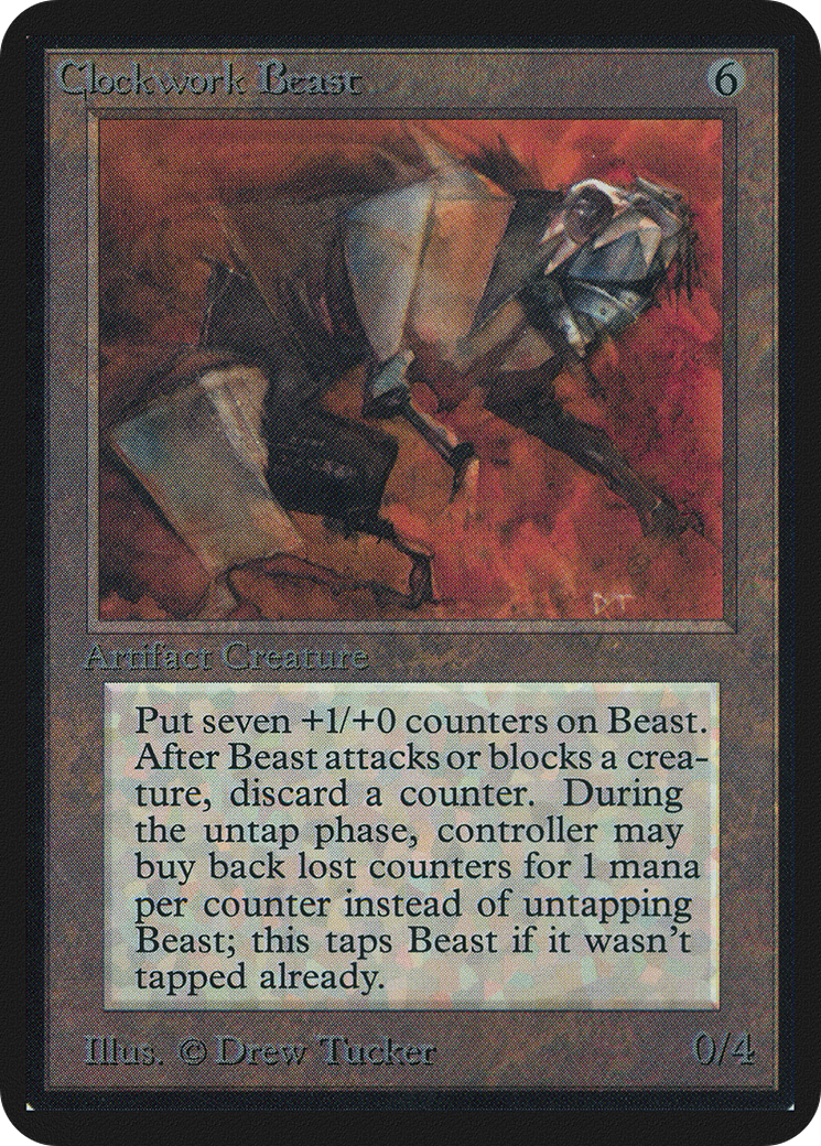 Clockwork Beast (LEA-) [Oldschool] Limited Edition Alpha MTG Single Wizards of the Coast