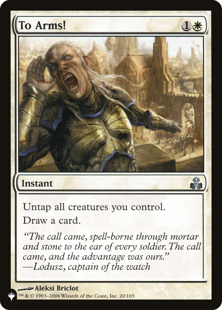 To Arms! (LIST-GPT-20) [Mystery Booster] The List MTG Single Wizards of the Coast