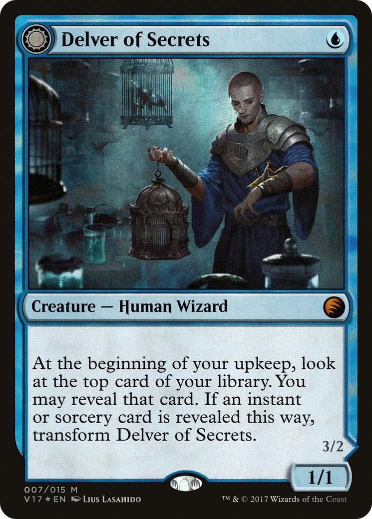 Delver of Secrets (V17-007) [Misc] From the Vault: Transform Foil MTG Single Wizards of the Coast
