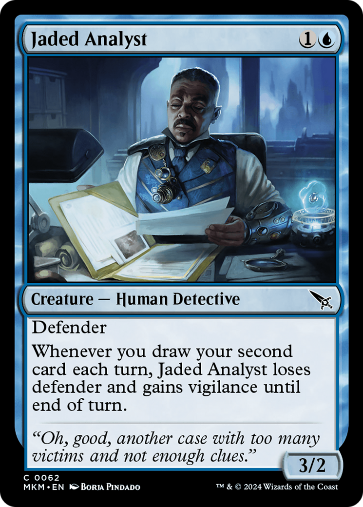 Jaded Analyst (MKM-062) [Murders at Karlov Manor] Foil MTG Single Murders at Karlov Manor