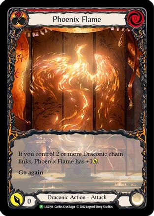 Phoenix Flame [LGS104] (Promo)  Rainbow Foil Flesh And Blood Single Flesh And Blood   