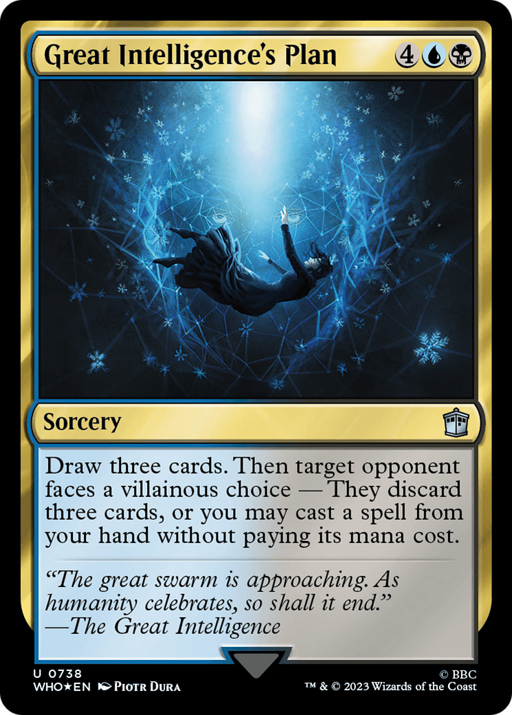 Great Intelligence's Plan (Surge Foil) (WHO-738) [Doctor Who] Foil MTG Single Wizards of the Coast