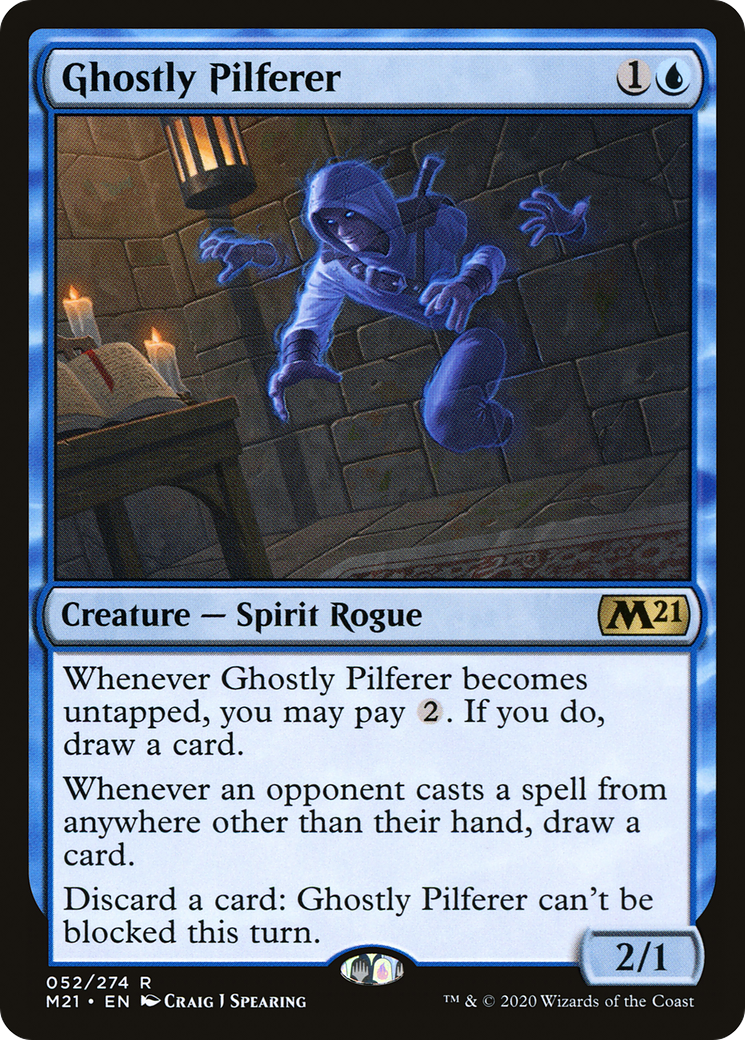 Ghostly Pilferer (M21-052) [Core Set 2021] MTG Single Wizards of the Coast