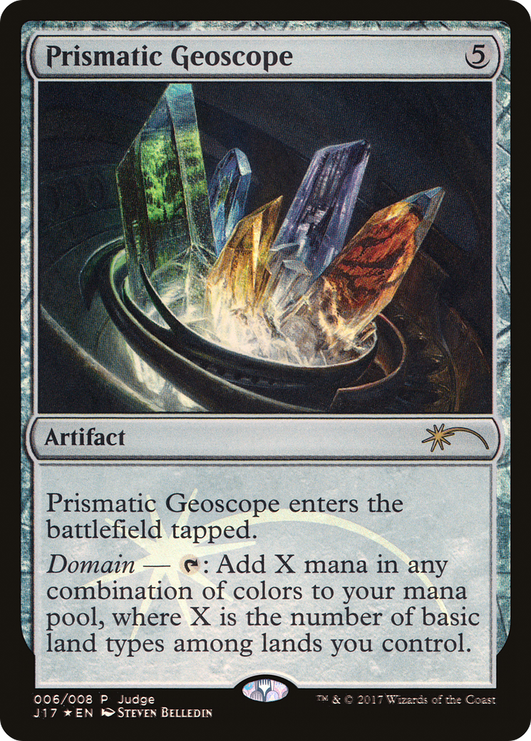 Prismatic Geoscope (JDG-006) [Misc] Judge Gift Cards 2017 Foil MTG Single Wizards of the Coast