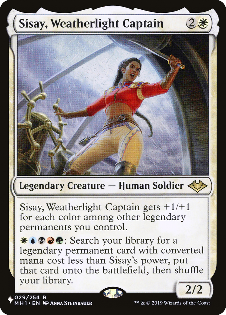 Sisay, Weatherlight Captain (LIST-MH1-29) [The List] MTG Single Magic: The Gathering