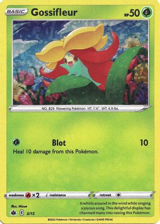 Gossifleur - 3/15 Holofoil [Promos: McDonalds Promos 2022] Pokemon Single Pokémon