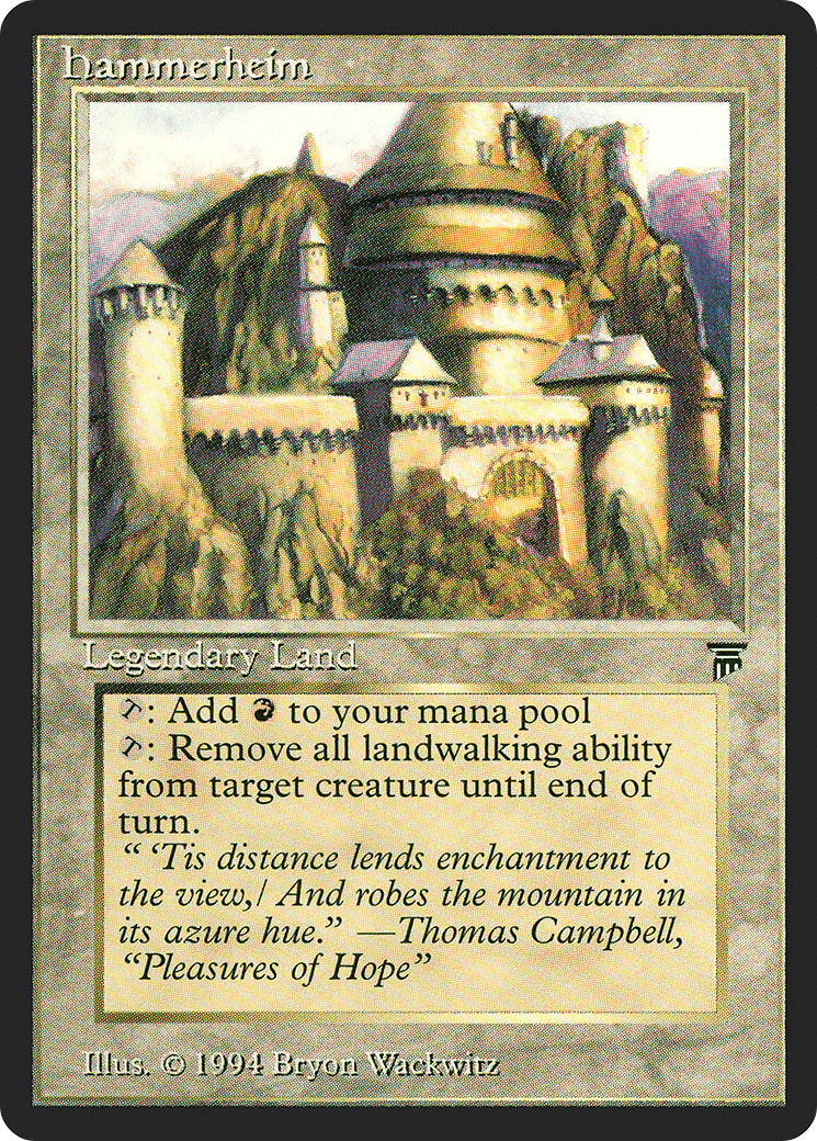 Hammerheim (LEG-) [Oldschool] Legends MTG Single Wizards of the Coast