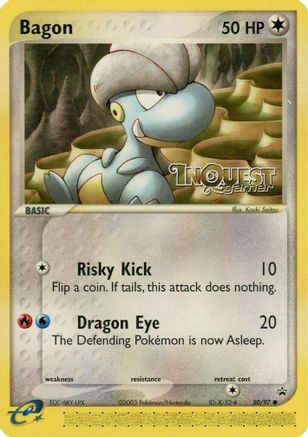 Bagon - 50/97 (InQuest Gamer) () [Promos: Nintendo Promos] Pokemon Single Pokémon