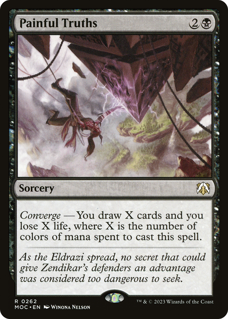Painful Truths (MOC-262) [March of the Machine Commander] MTG Single Wizards of the Coast