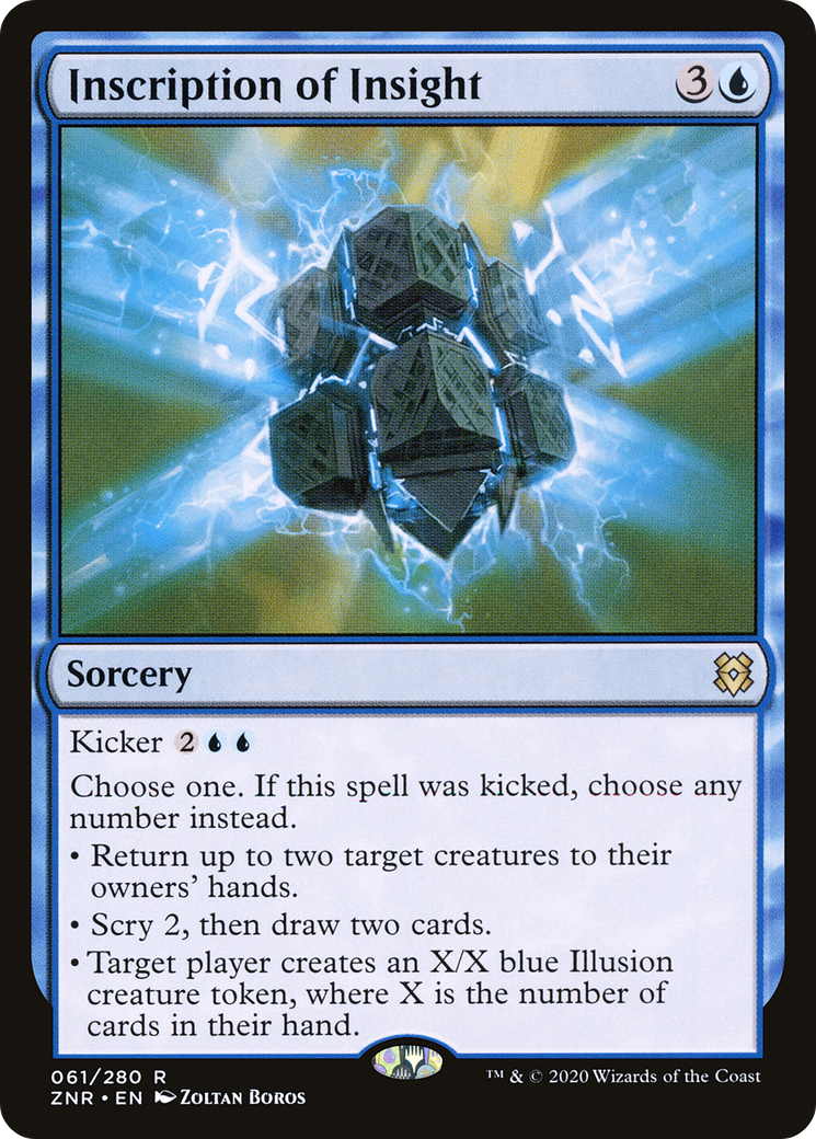 Inscription of Insight (ZNR-061) [Zendikar Rising] Foil MTG Single Wizards of the Coast