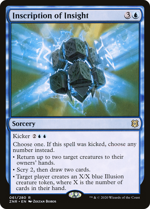 Inscription of Insight (ZNR-061) [Zendikar Rising] MTG Single Wizards of the Coast