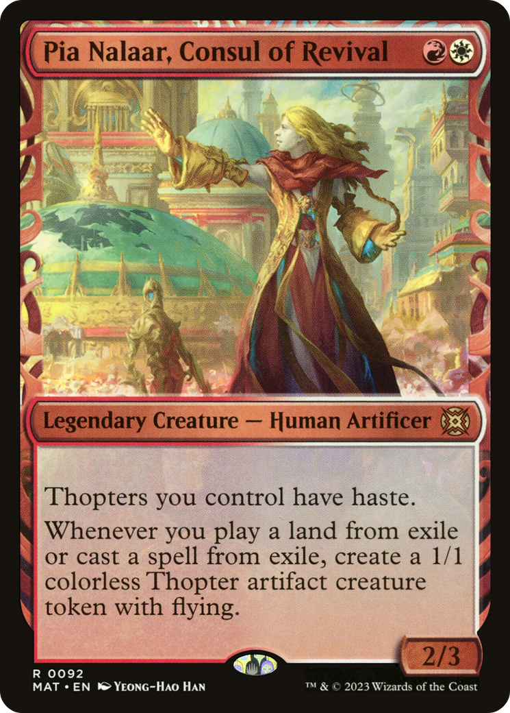 Pia Nalaar, Consul of Revival (MAT-092) [March of the Machine: The Aftermath] (Showcase) Foil MTG Single Wizards of the Coast