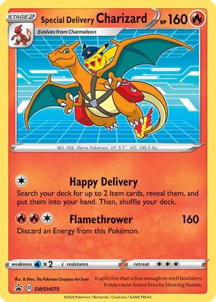 Special Delivery Charizard - SWSH075 (SWSH075) Holofoil [Promos: SWSH Promo Cards] Pokemon Single Pokémon
