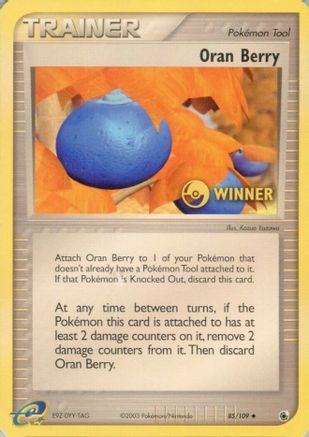 Oran Berry - 85/109 [Winner] () [Promos: League & Championship Cards] Pokemon Single Pokémon